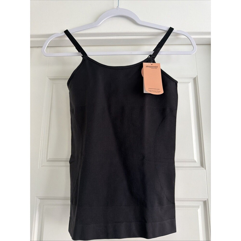 NEW Shapermint Essentials All Day Every Day Scoop Neck Cami Black Size Large